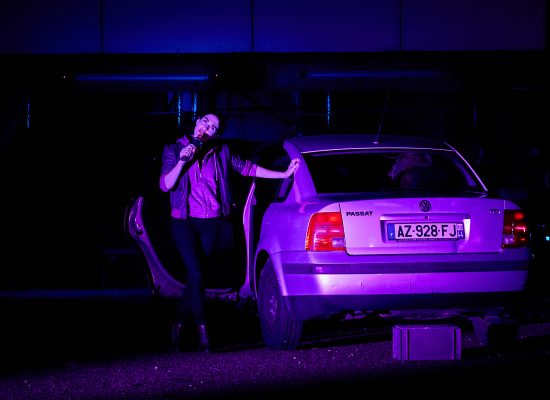 Photo personnelle lumière du spectacle Radio On - drive in théâtre